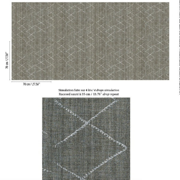 Glam Harlequin on Linen